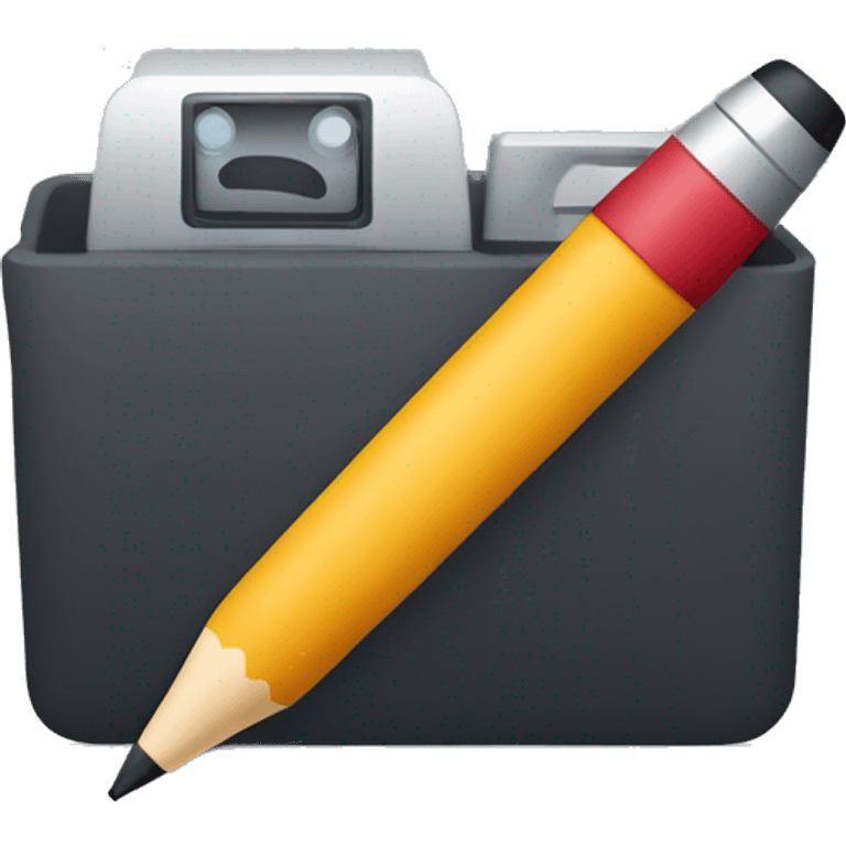 A simple favicon design with a video camera icon on the left and a writing pen on the right, combining the concepts of video and writing. Minimalist, with a clean and modern look. emoji