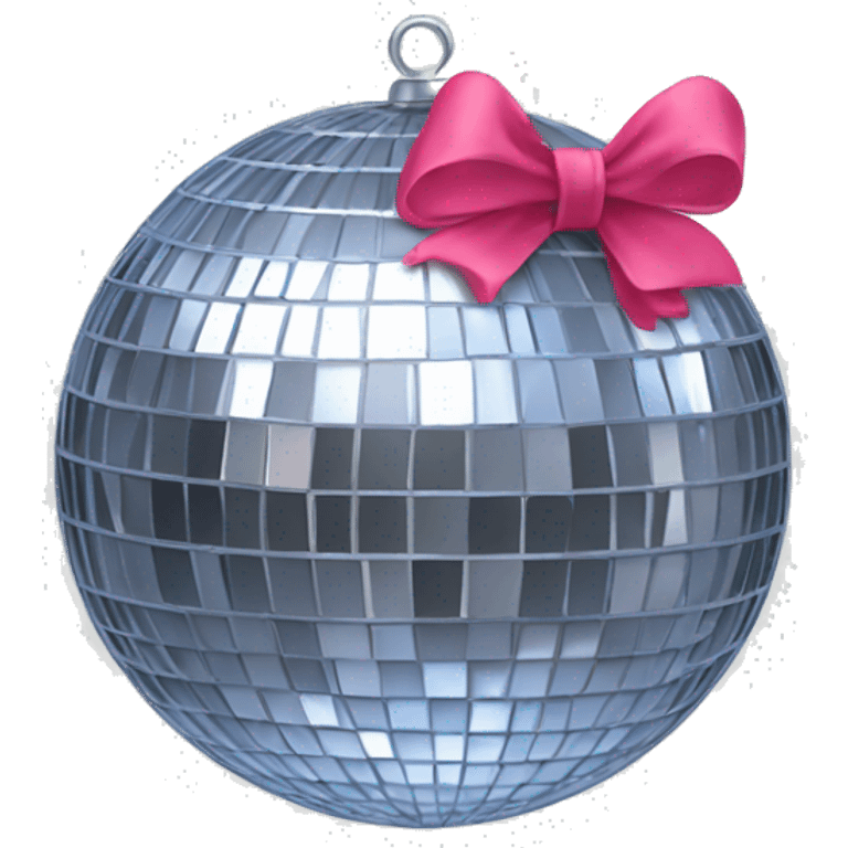 disco ball with a bow  emoji