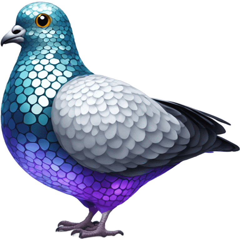 Disco ball pigeon  emoji