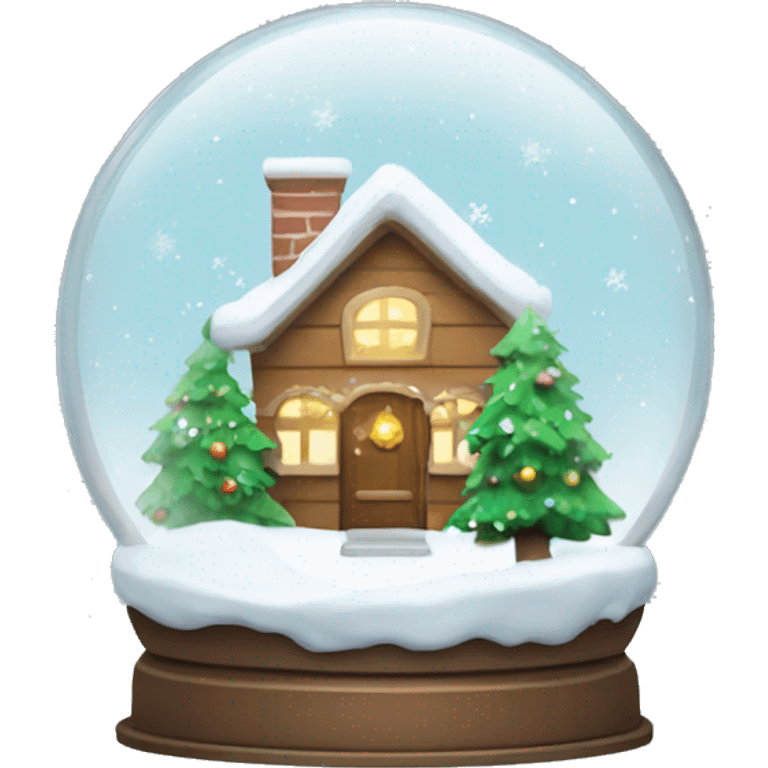 Christmas snow globe emoji