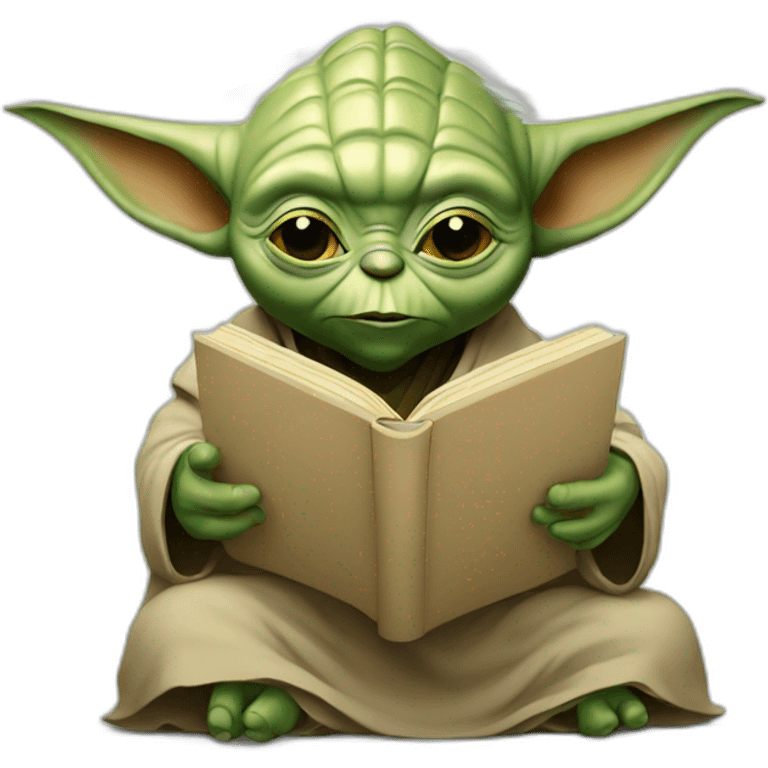 yoda reading emoji