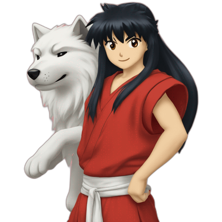 Inuyasha with Kagome emoji