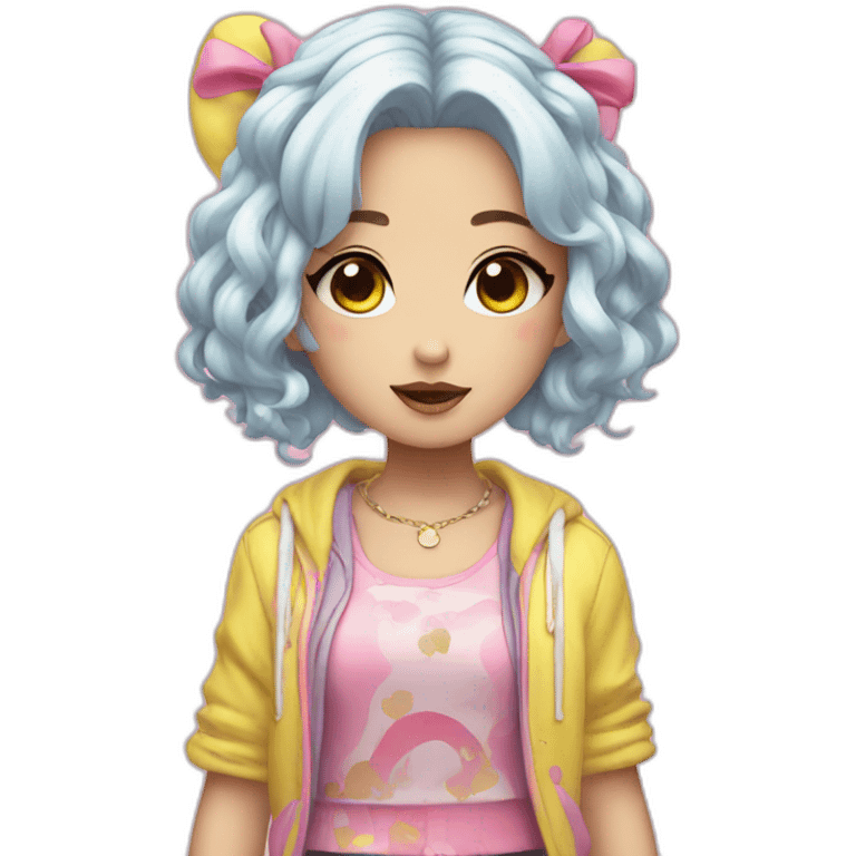 Harajuku kawaii emoji