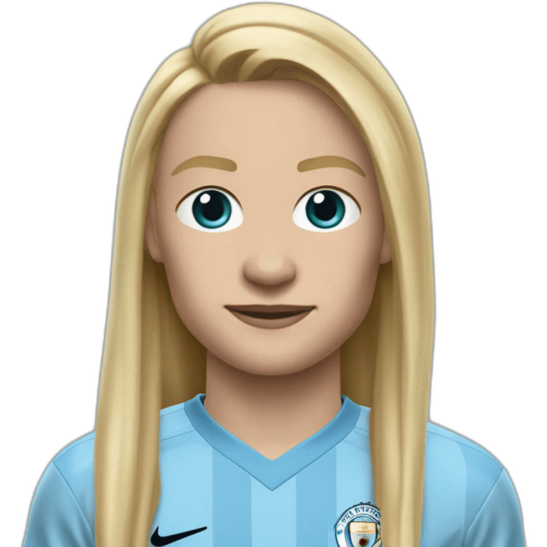 Haaland avec le maillot de Manchester City emoji