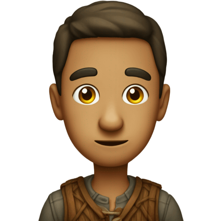 Villager with ponochio nose emoji