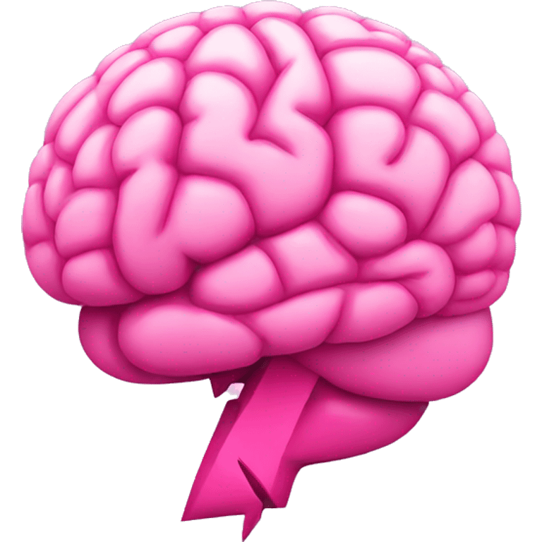 pink brain with lighting bolt emoji