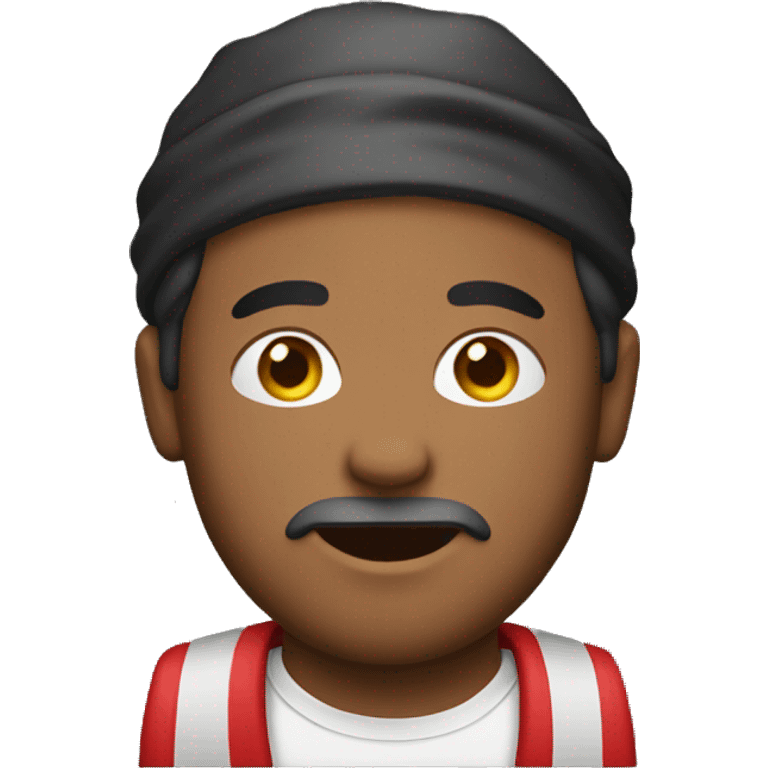 man with a red bandana across his face emoji