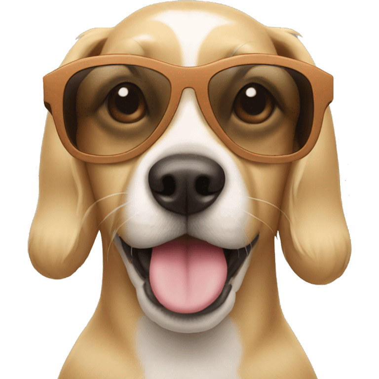 doggie with sunglasses emoji