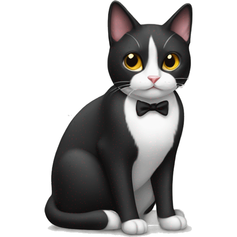 Tuxedo cat emoji