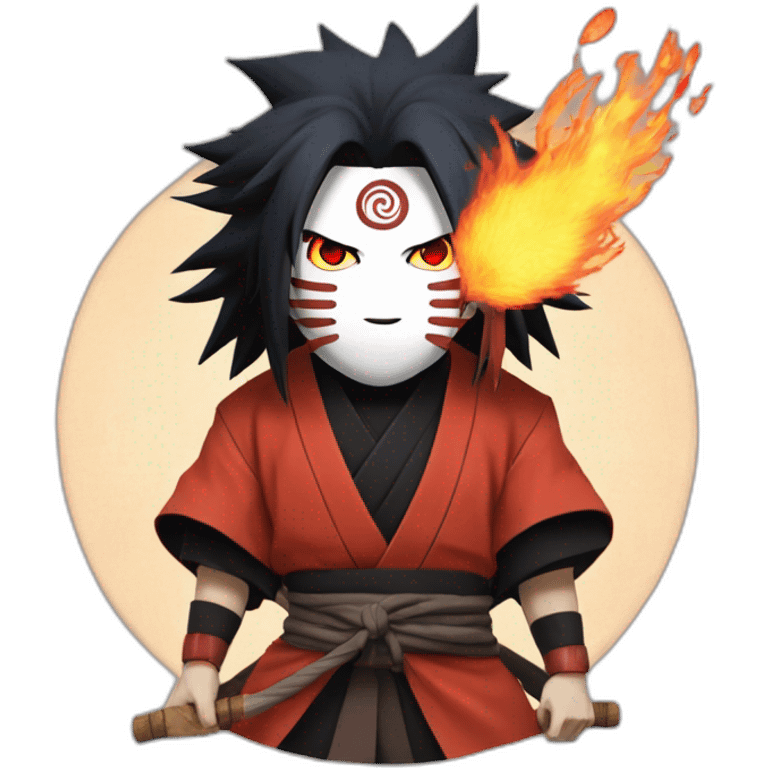 Madara uchiwa fire style jutsu emoji