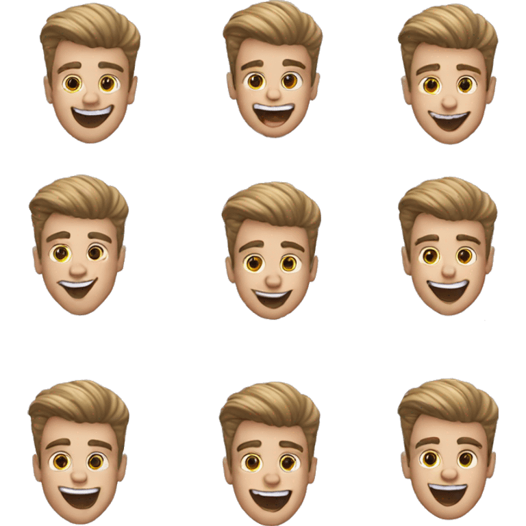 Justin bieber fou rire emoji