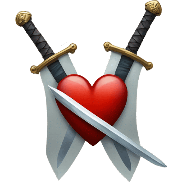 Heart with sword through it emoji