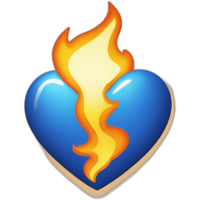 Coeur enflammé emoji