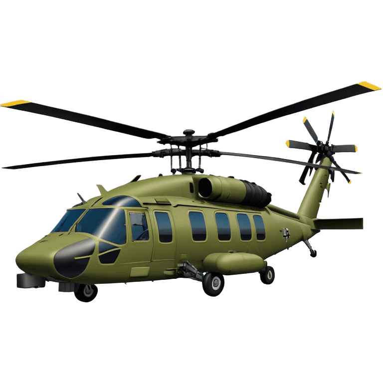 Sikorsky UH-60 Black Hawk - Sikorsky (Model Year: 2022) (Iconic colour: Olive green) emoji