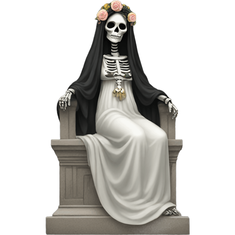 The statue of Santa Muerta, Goddess of Death emoji