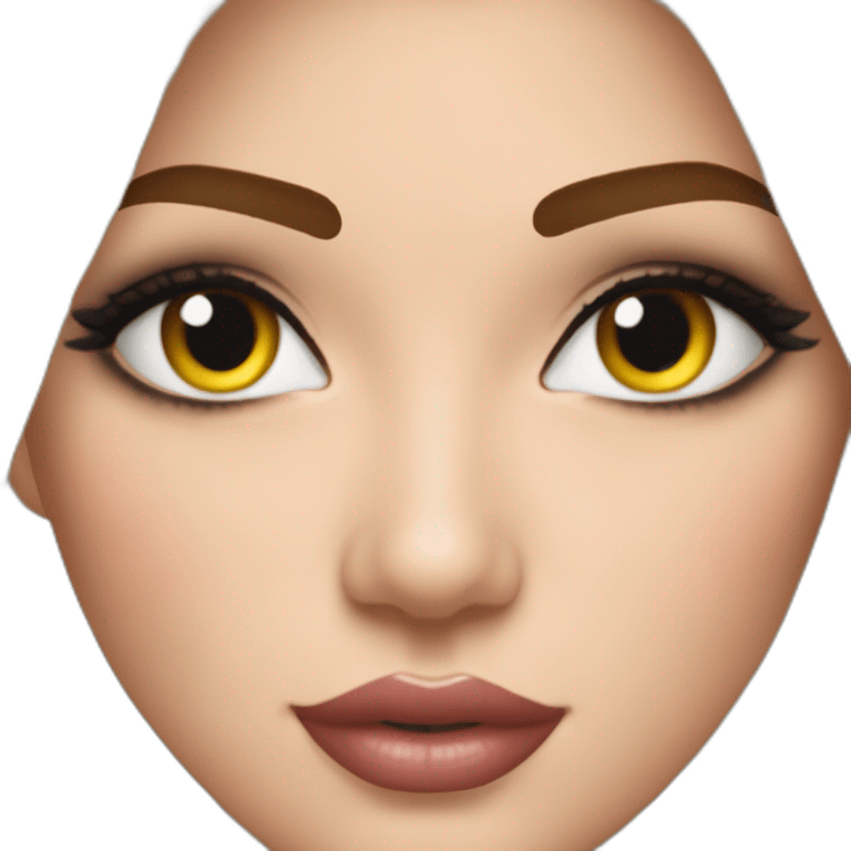 Des autocollants façonnant les sourcils pour un look magnifique emoji