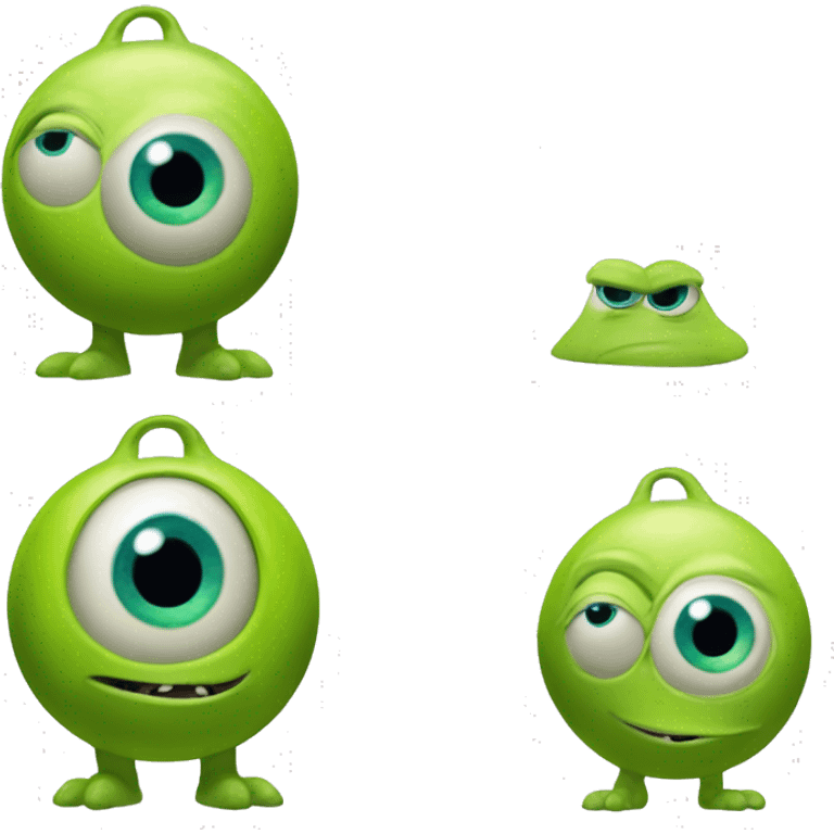 mike wazowski monsters inc with one eye full body emoji