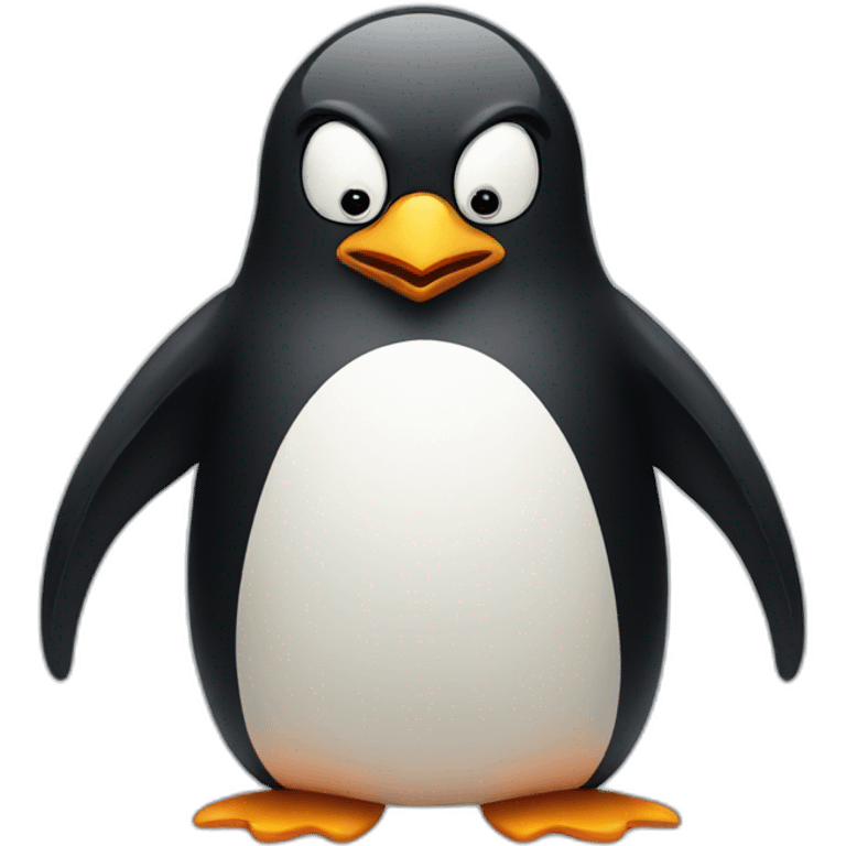 Angry penguin emoji