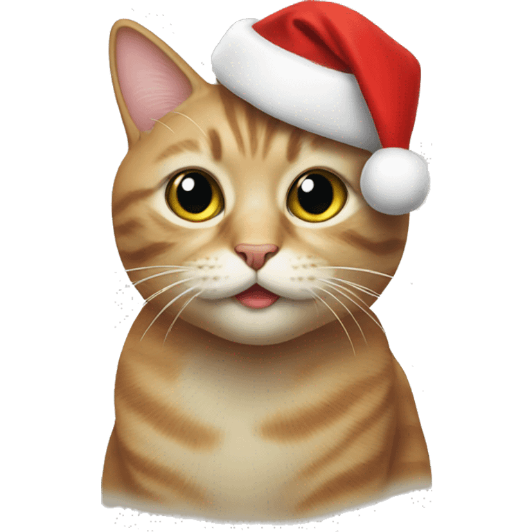 Christmas cat emoji