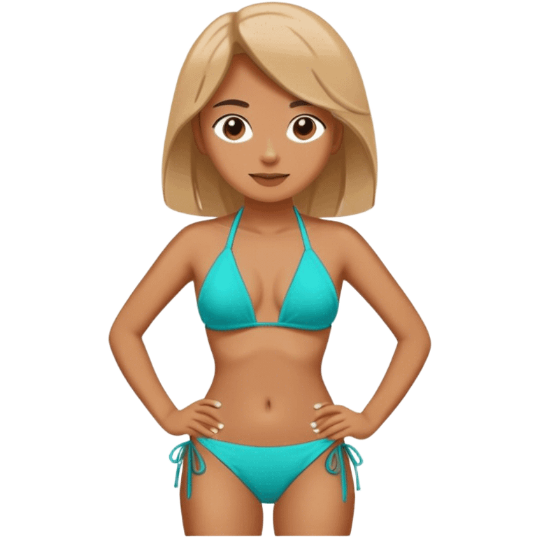 Turquoise bikini  emoji