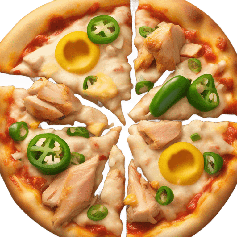 chicken pizza emoji