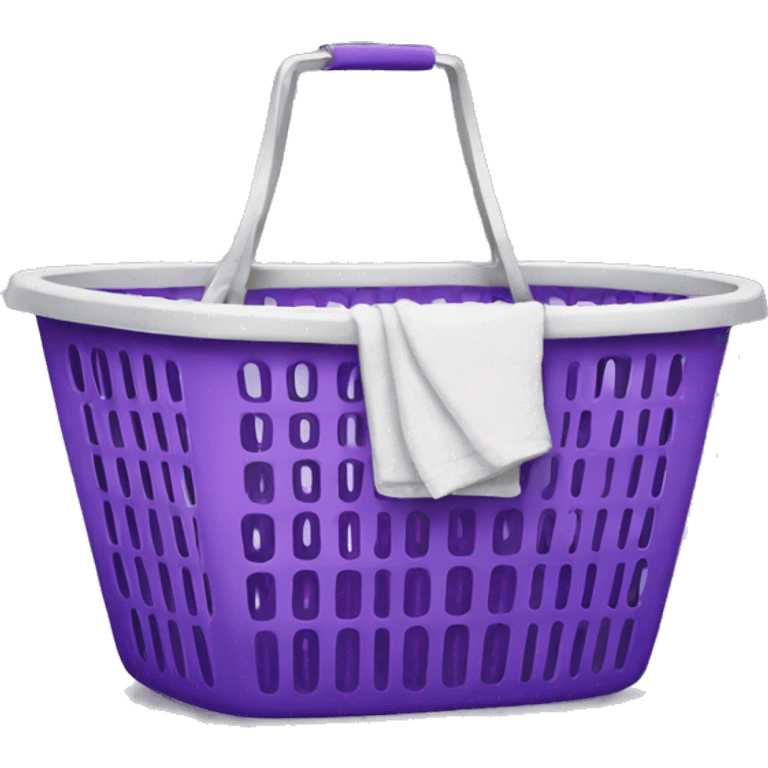 Purple laundry basket  emoji