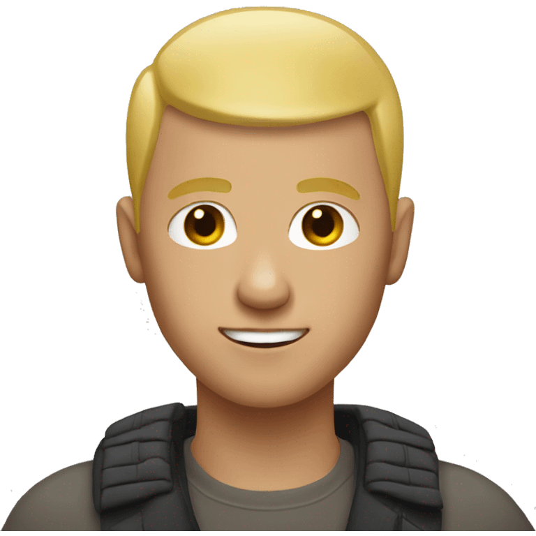 man with blonde buzzcut emoji