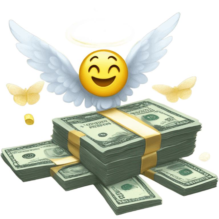 money with angel vibes emoji