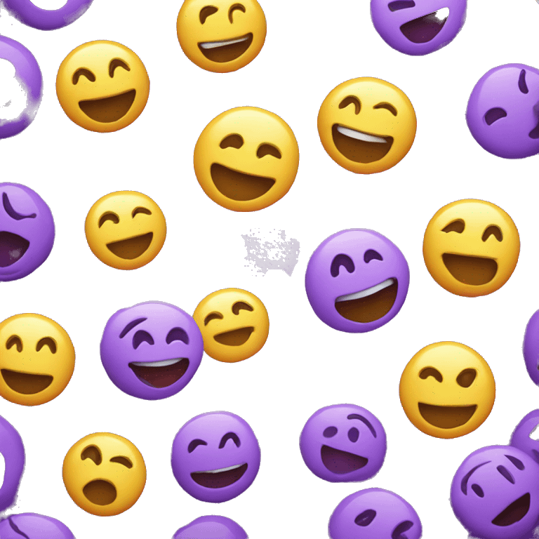 purple foolish smiley face emoji