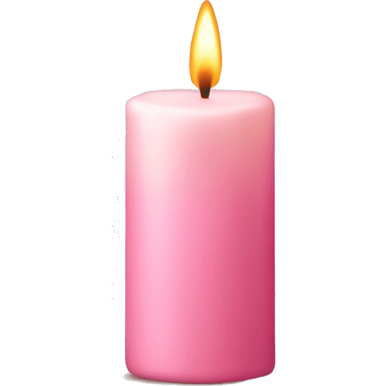 Light pink fall candle emoji