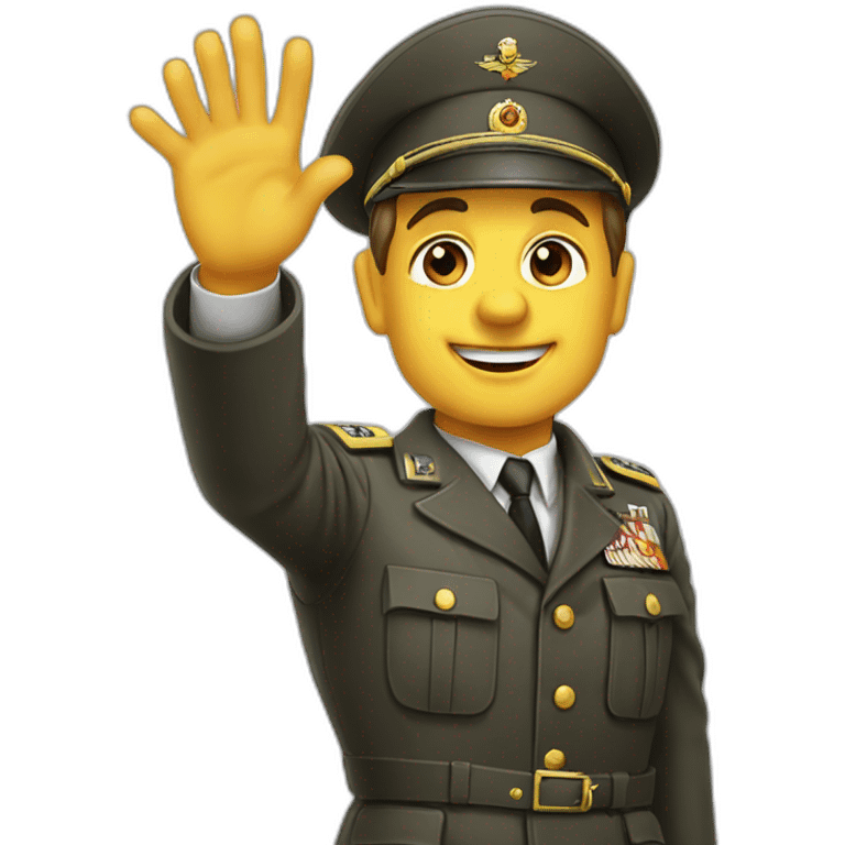 40s Germany dictator waving emoji