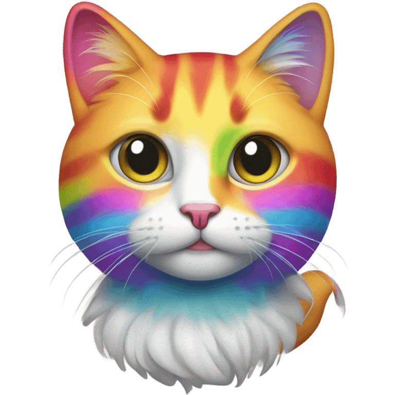 Cat rainbow emoji