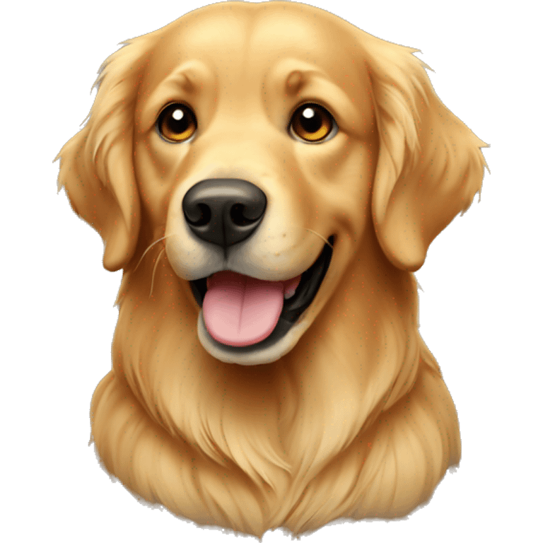 Dark golden retriever  emoji