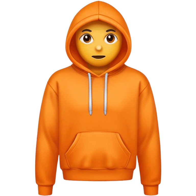 Orange hoodie no person emoji