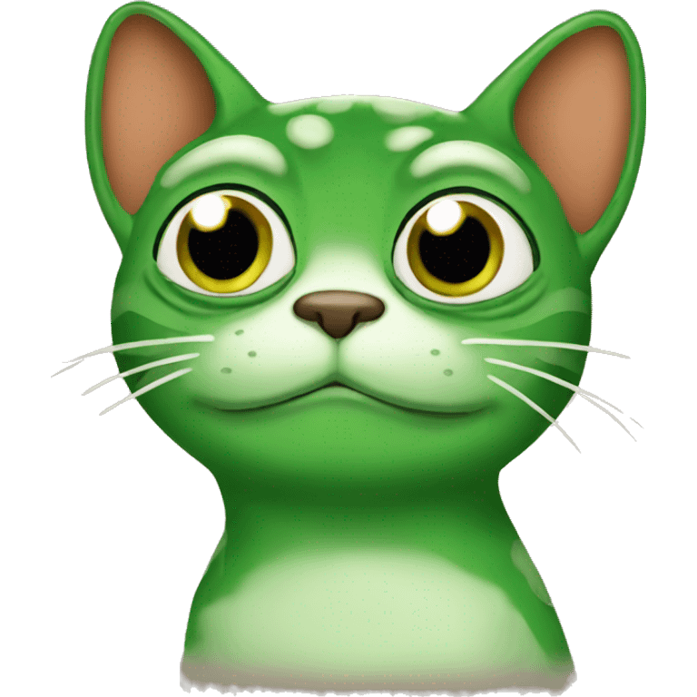 pepe the frog as a cat character emoji