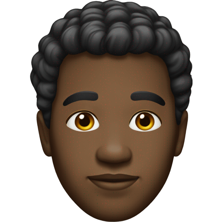 Black man in the 60s realistic  emoji