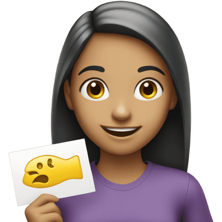 smiling girl with approved sign  emoji