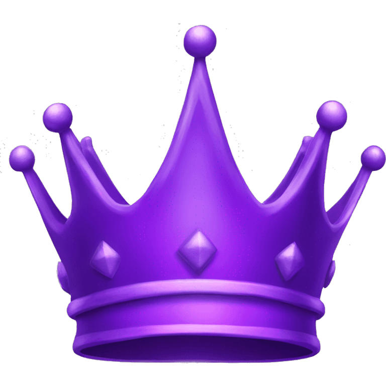 shiny purple crown emoji