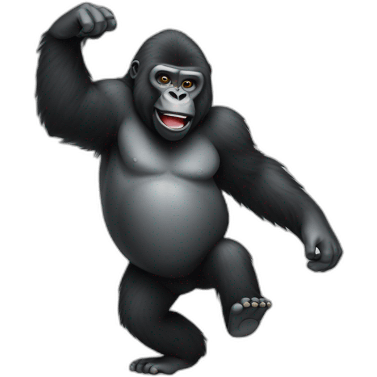 gorilla dancing  emoji