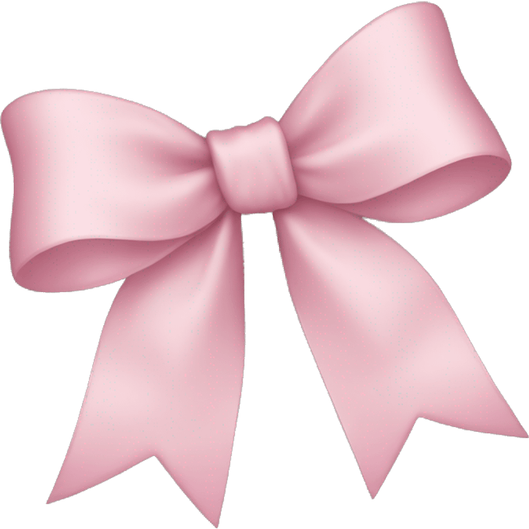 light pink ribbon bow emoji