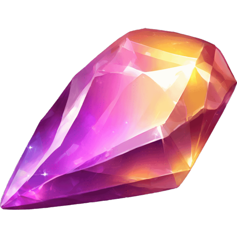 Shiny sparkly colorful crystal gem shard emoji