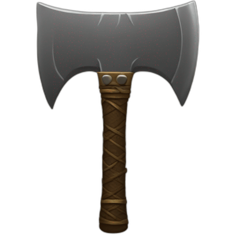 warrior dwarf axe emoji