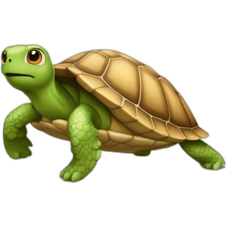 Une tortue qui fait caca emoji