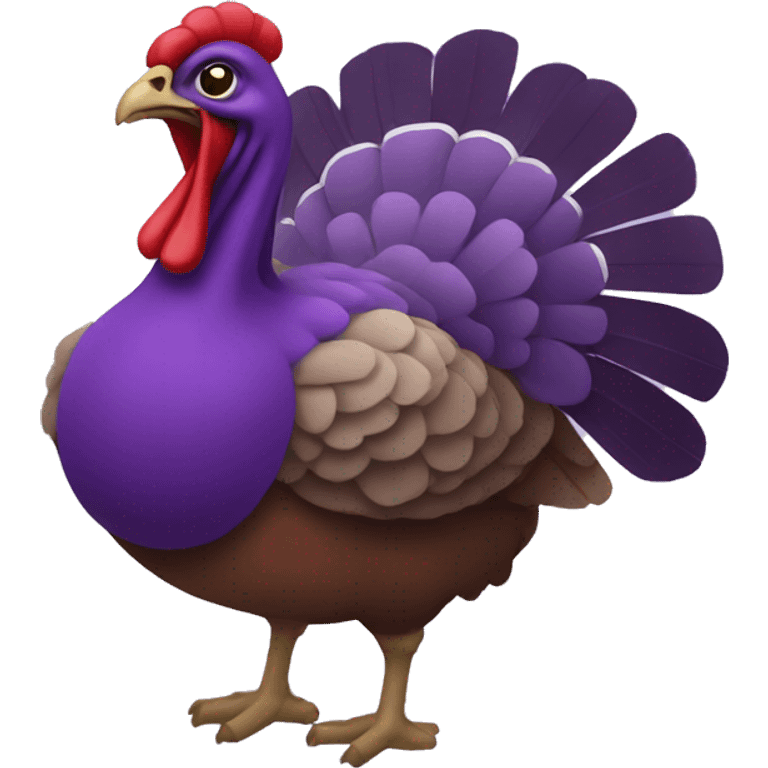 Purple turkey emoji