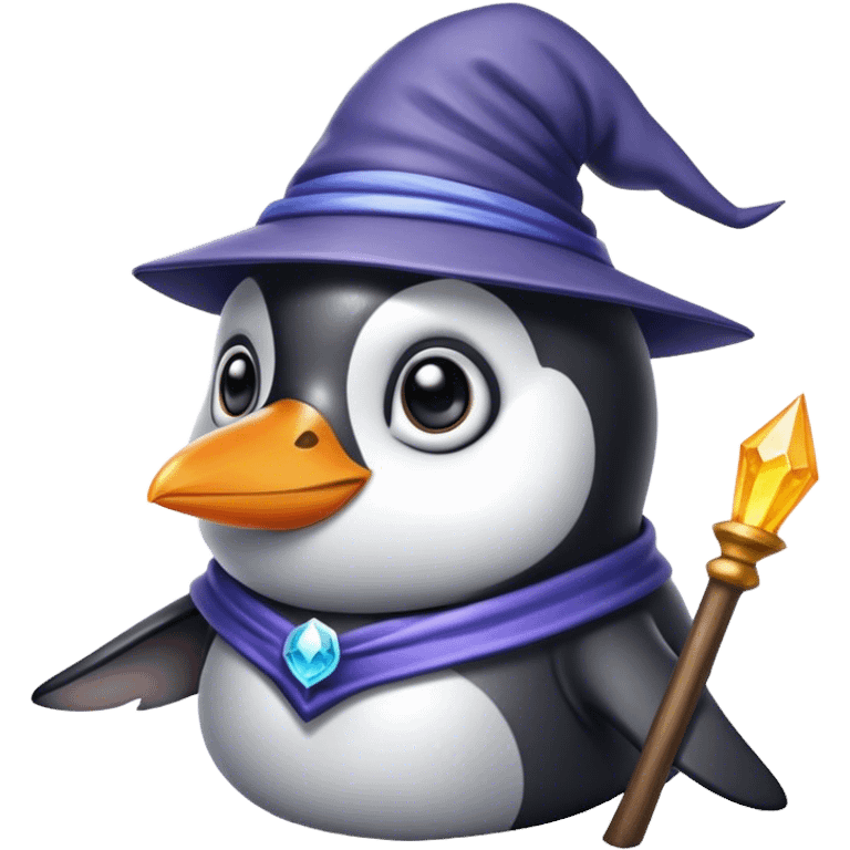 Penguin Wizard emoji