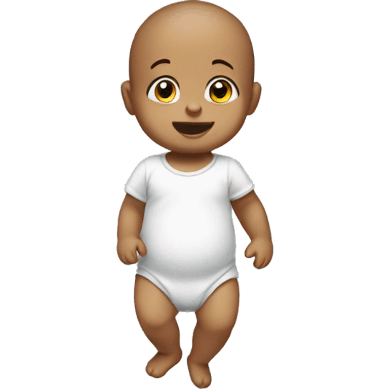 Baby standing on one hand  emoji