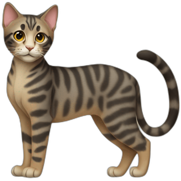 Serengeti Cat Full Body emoji