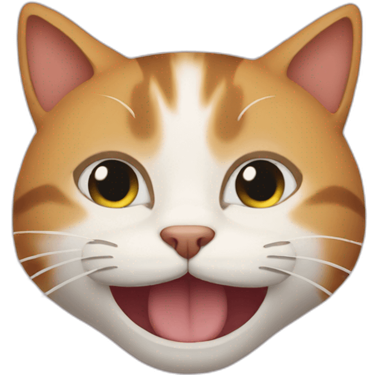 Cat fake smile emoji