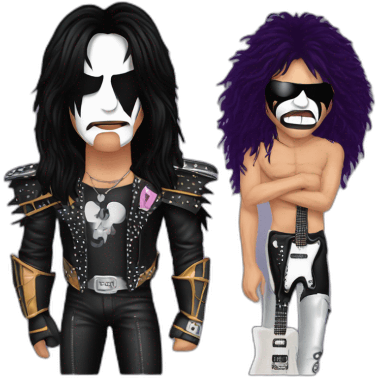 ace freheley from Kiss with Eric carr from Kiss emoji