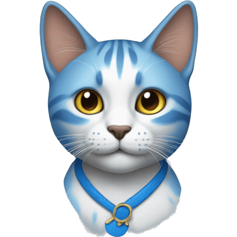 Gato azul emoji